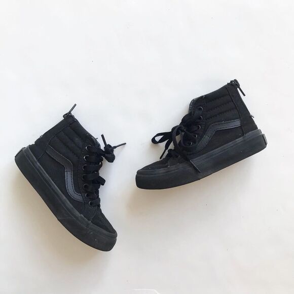 Vans black sk8 high top sneakers VGUC size 10.5 - Picture 1 of 10